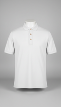 Cloud white Egyptian cotton polo