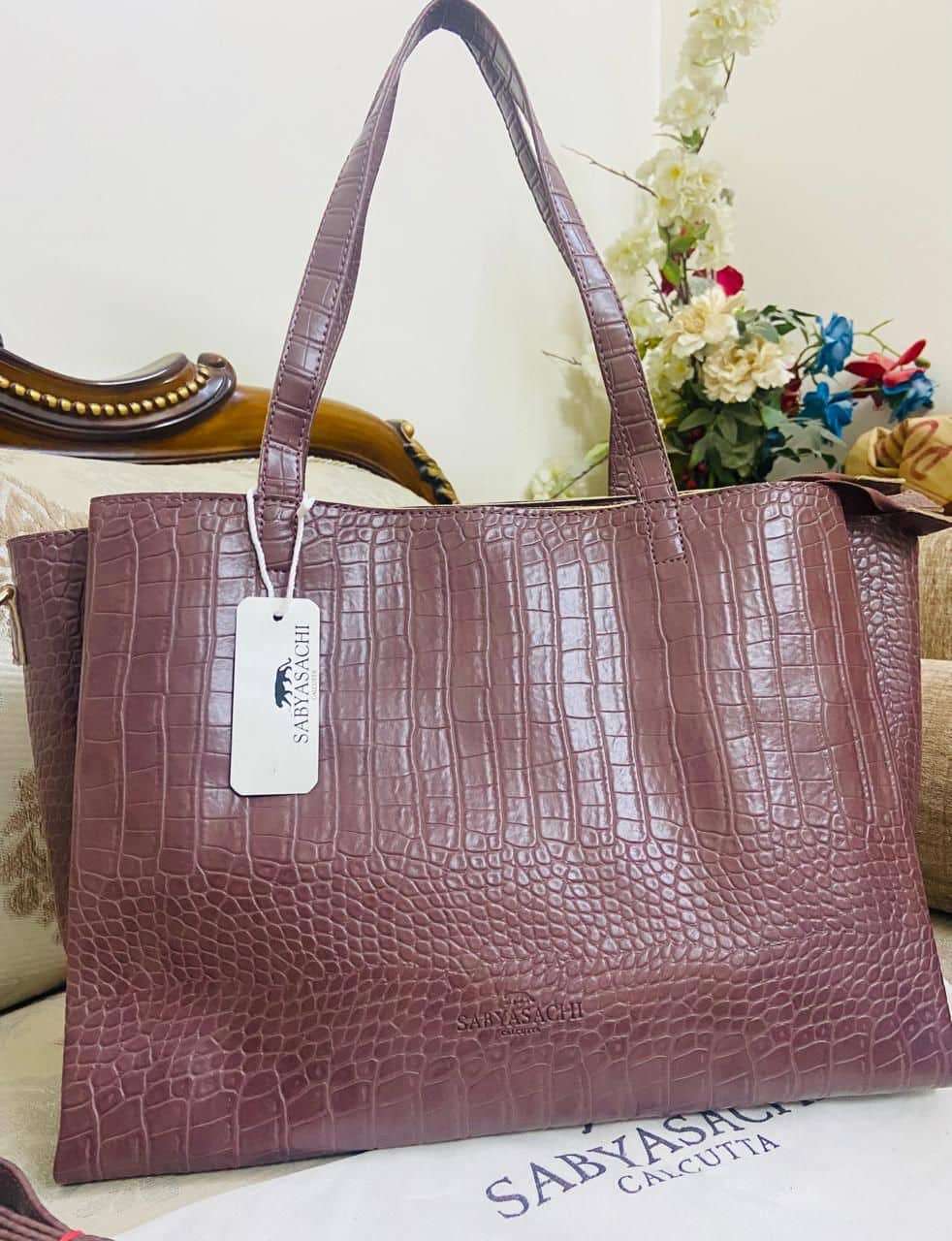 TORY BURCH luxury imported tote bag for women - Tan
