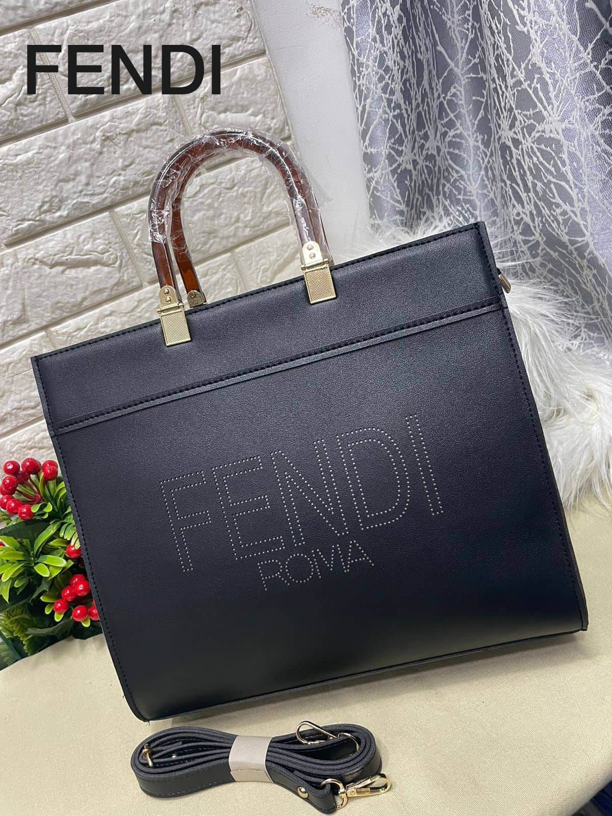 Imported premium sunshine Shopper Debossed Leather Tote