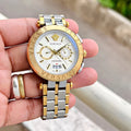 Imported premiums silver metallic wrist watch  for her