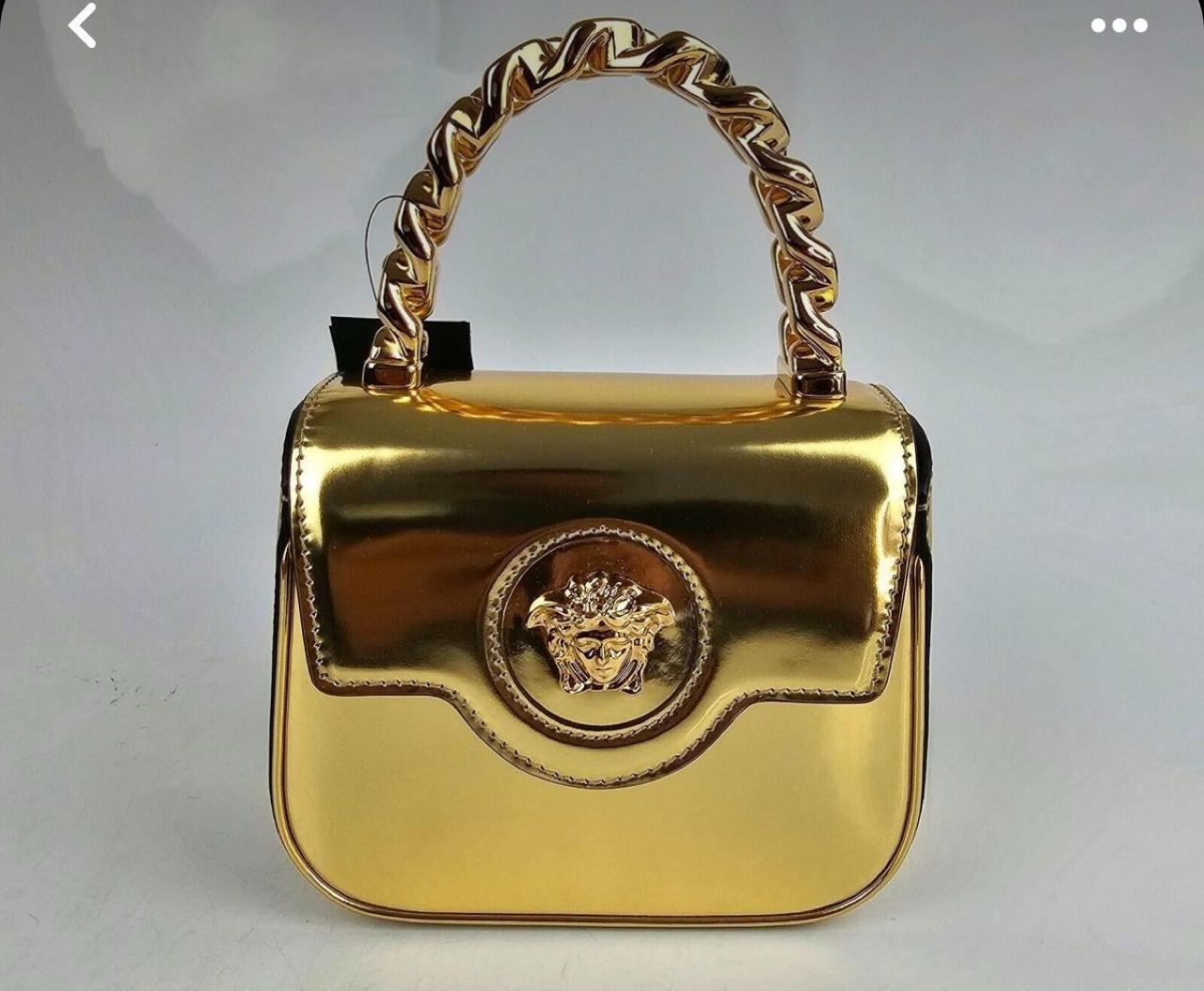 Imported La Medusa imported leather mini bag women