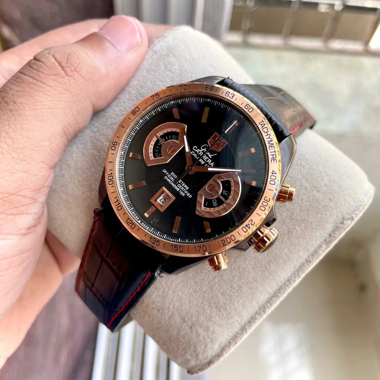 Imported premium Carrera calibre 17 metal chain wrist watch